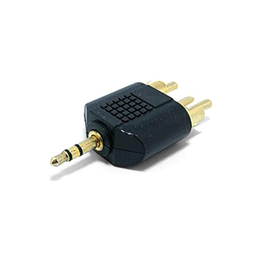 Audio adapter gembrid A-458, 3.5 mm plug to 2 x RCA plug stereo audio adapter