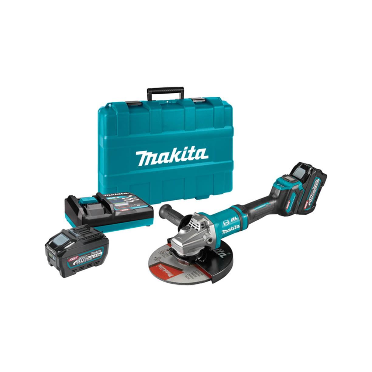 Makita aku ugaona kutna brusilica GA038GT201 XGT 40V 180mm, Plava