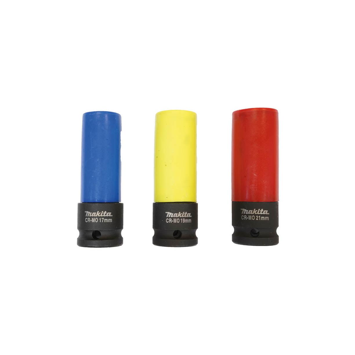 Makita 3-dijelni set udarnih nasadnih ključeva gedora E-12354, Šareni