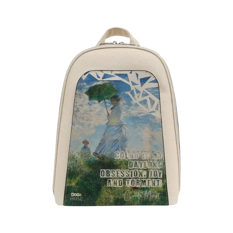 DOGO Claude Monet Woman With a Parasol Muse Ruksak, Bež