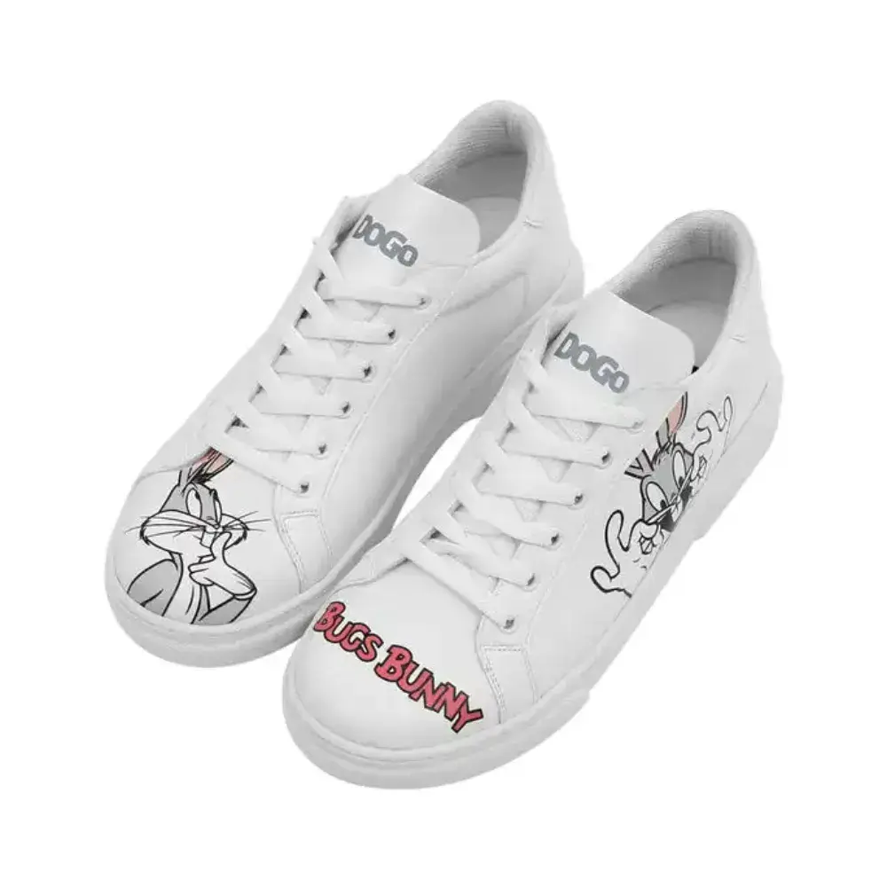 DOGO Whats Up Doc? Bugs Bunny Ženske patike, Bijele