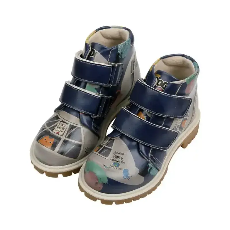 DOGO Universe Domination for Cats Cross čizme za dječake, Šarene