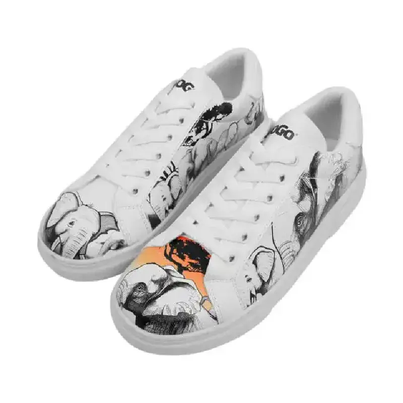 DOGO Ženske patike Ace Sunset Animals, Bijele