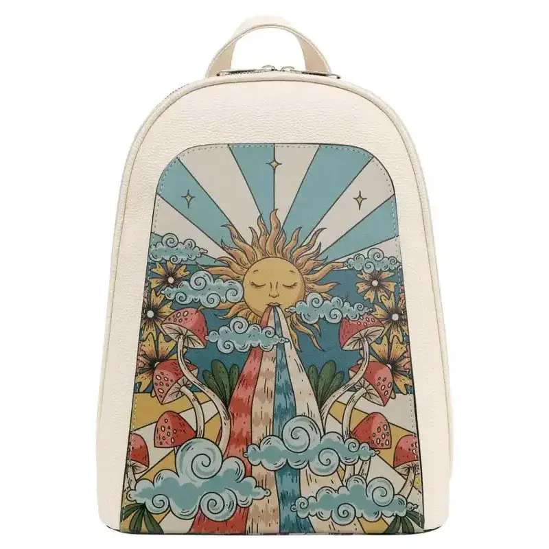 DOGO Ženski ruksak The Sun Never Goes Down, Krem