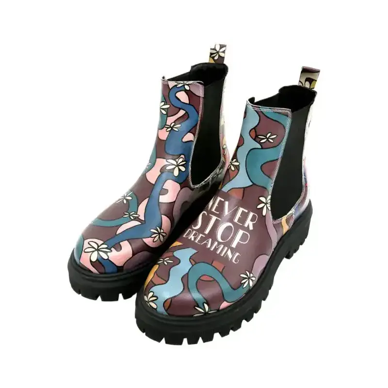 DOGO Ženske kratke čizme Aura Never Stop Dreaming, Šarene