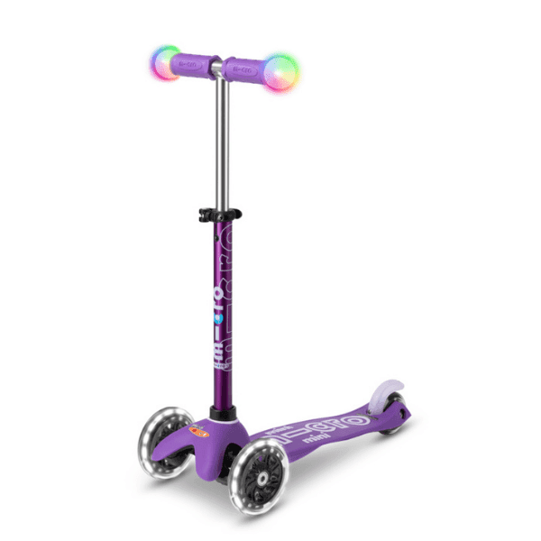MICRO Mini Dječiji skuter, Deluxe Magic LED, Ljubičasti
