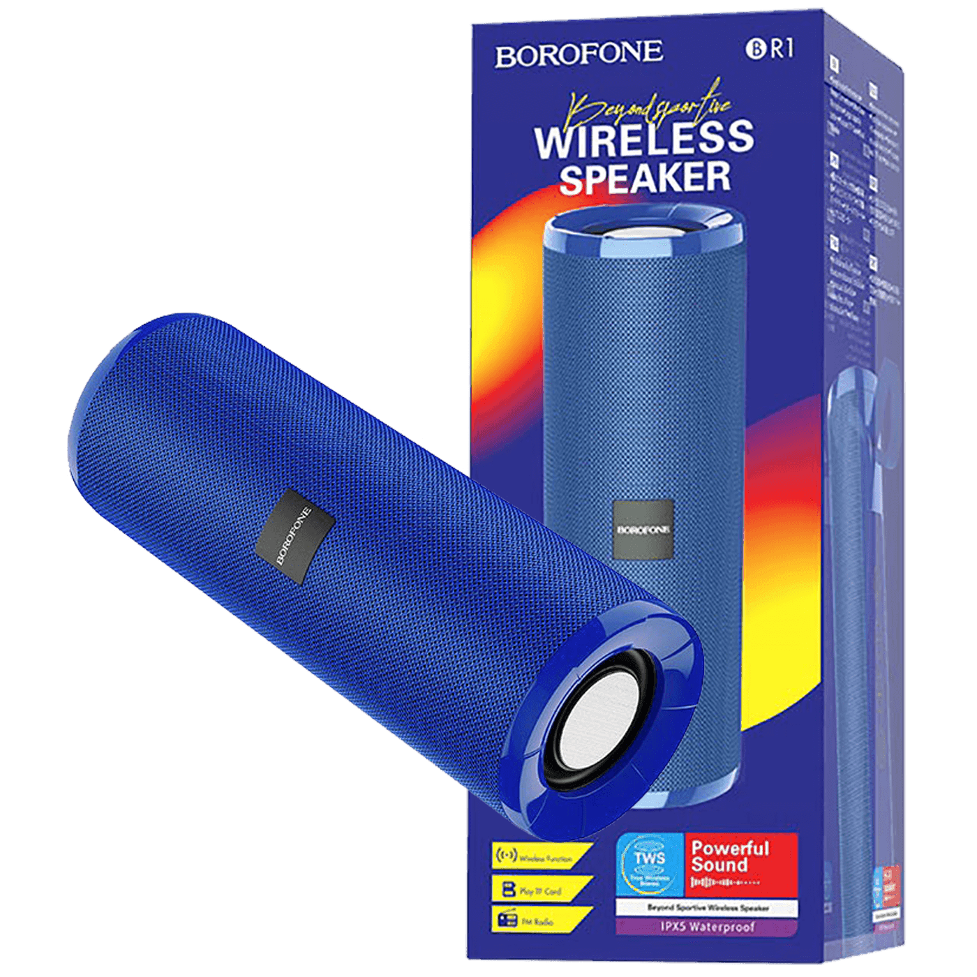 BOROFONE Bežični zvučnik BR1, 1200mAh, 3h, Plavi