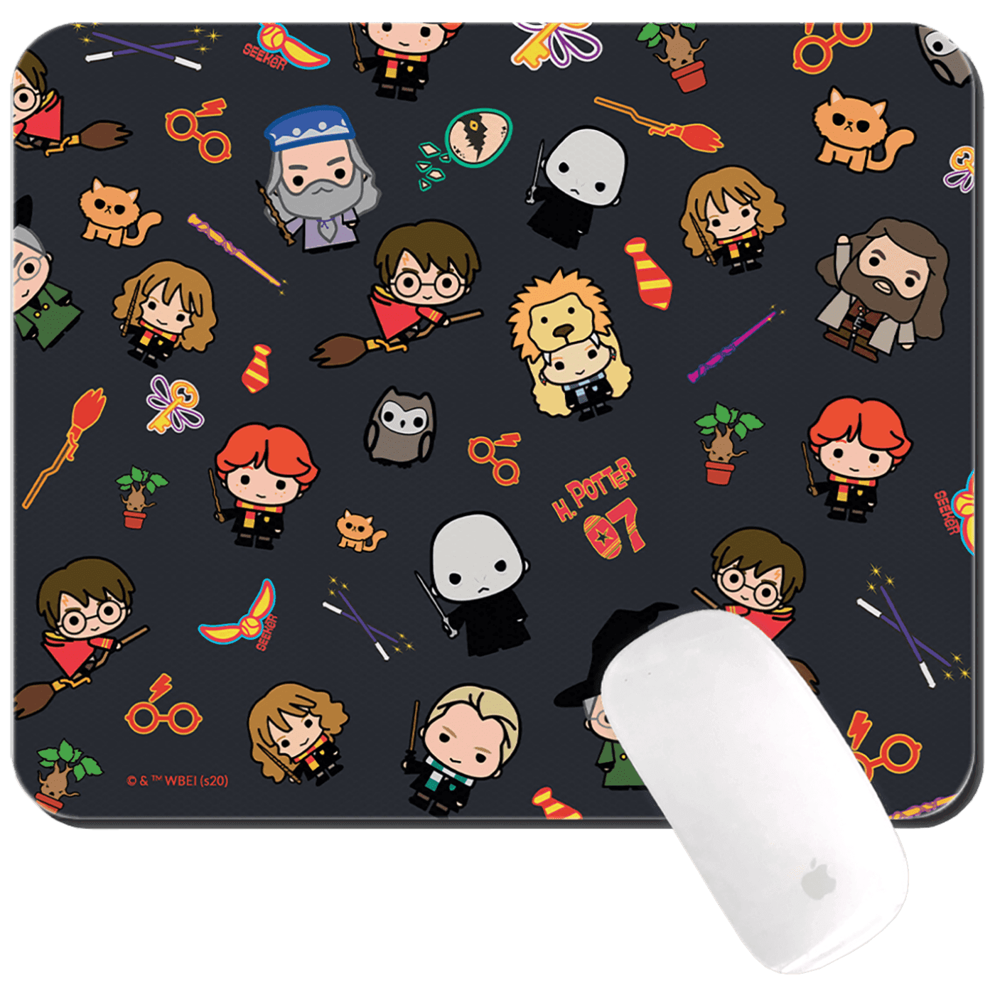 Harry Potter Podloga za miš  026, 220 x 180 mm, Crna