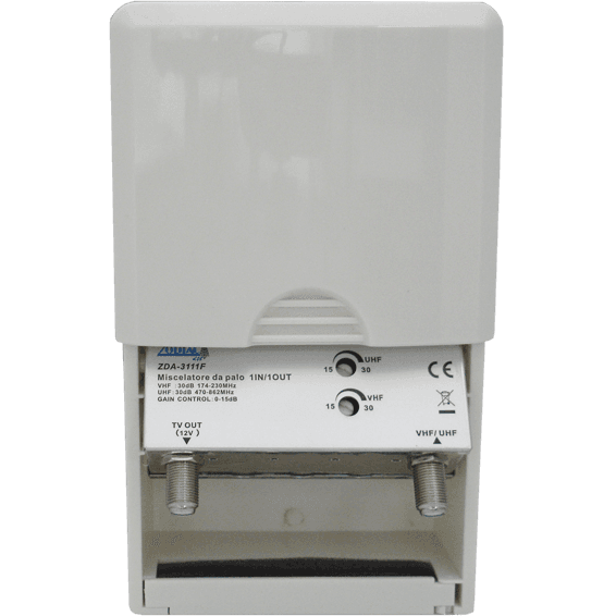 ZODIAC Pojačalo antensko ZDA-3111F, 1 ulaz 1 izlaz, 15/30dB