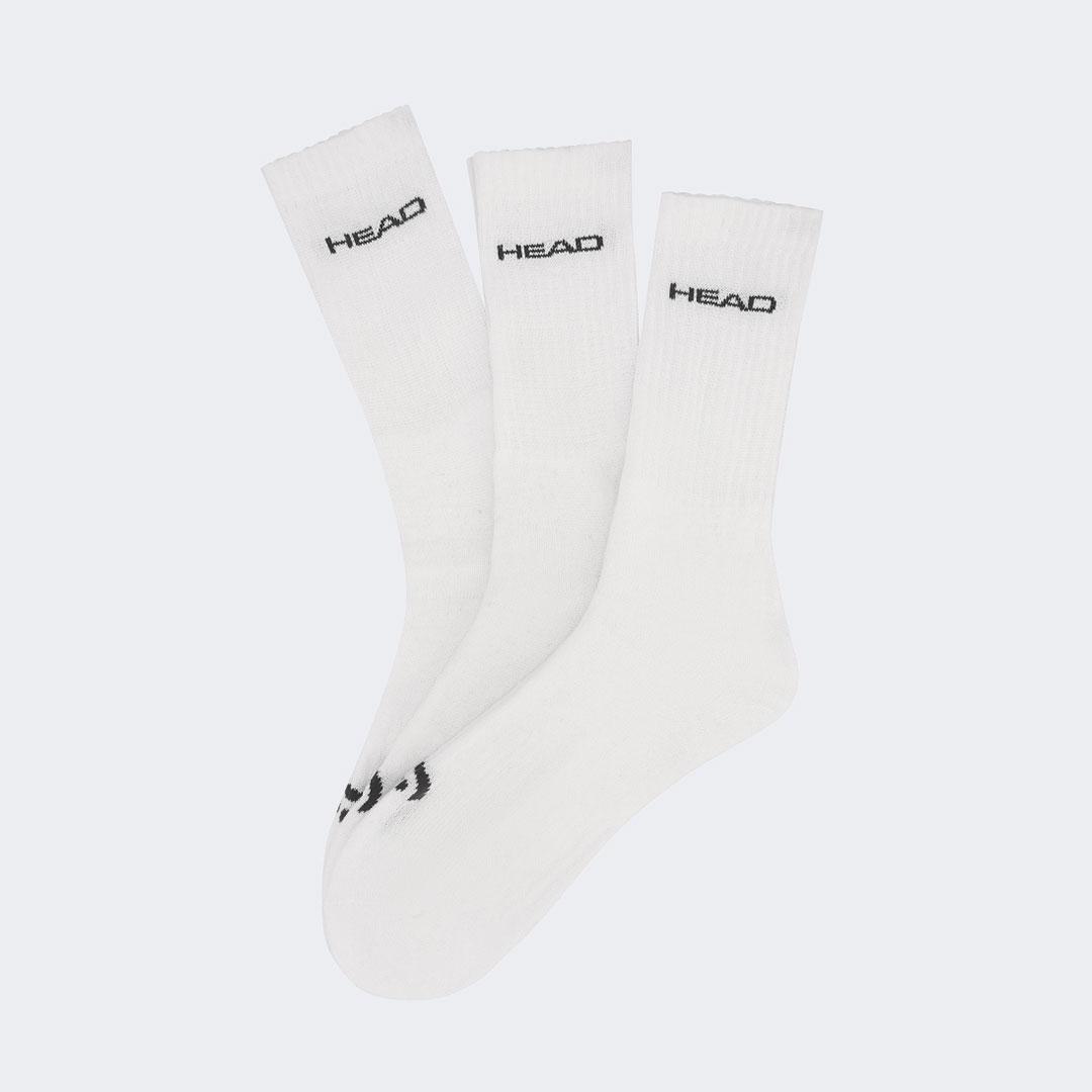 HEAD Čarape Crew Elements 3P, Bijele