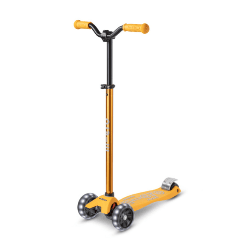 MICRO Maxi Dječiji skuter, Deluxe Pro LED, Narandžasti