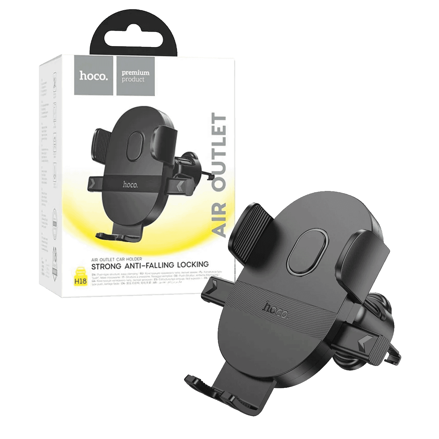 HOCO Auto držač za mobilne uređaje H18 Mighty, Od 4.7 do 7"