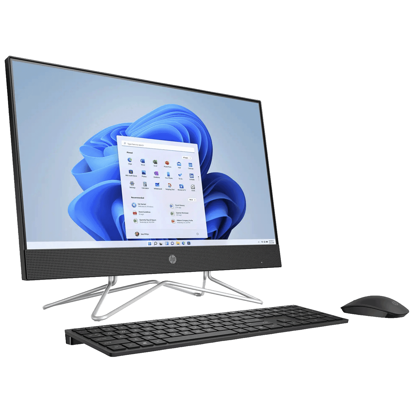 HP Desktop AiO 24-df1001nw 84B18EA, 23.8", 1920x1080, 8GB/512GB, Intel i5-1135G7, DDR4, Crni