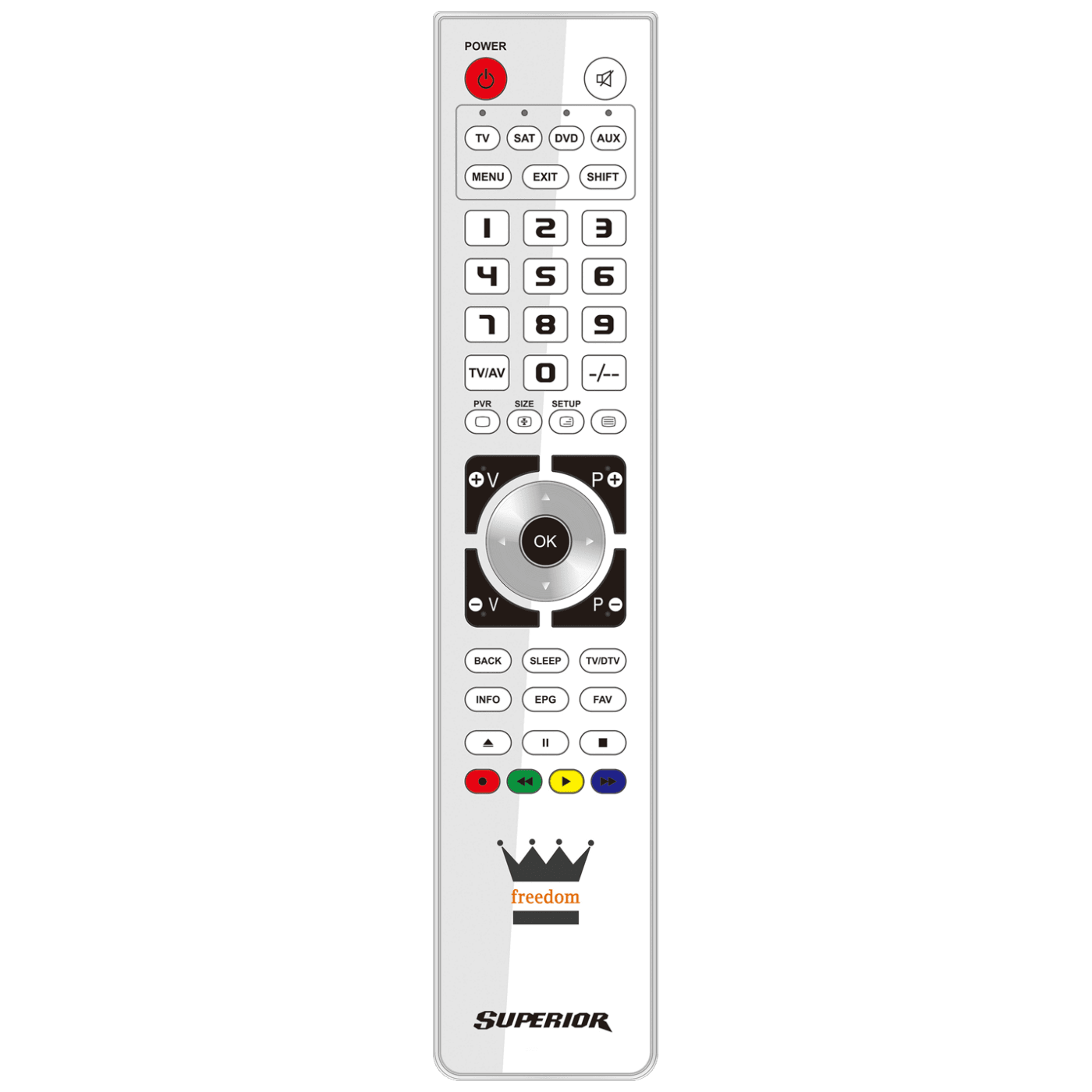 SUPERIOR Daljinski upravljač za 2 uređaja, PC programiranje SUPERIOR 2:1 FREEDOM, Bijeli