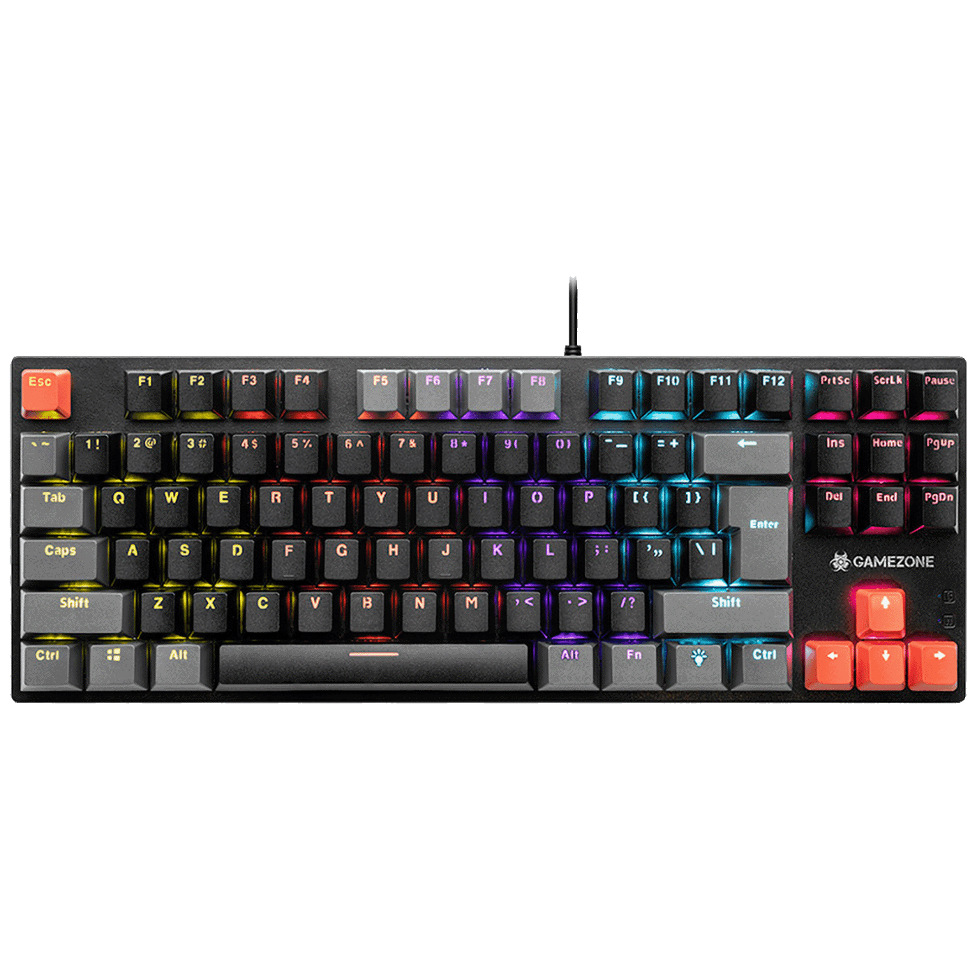 TRACER Gaming tastatura sa LED osvjetljenjem GAMEZONE Blade 87, Mehanička, Crna