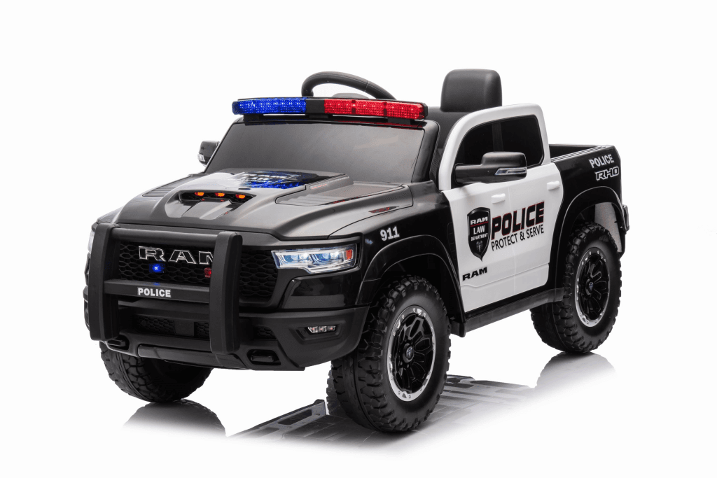 Dodge Ram 1500 Policijska Verzija 12V MKX3460004, Crno-bijeli