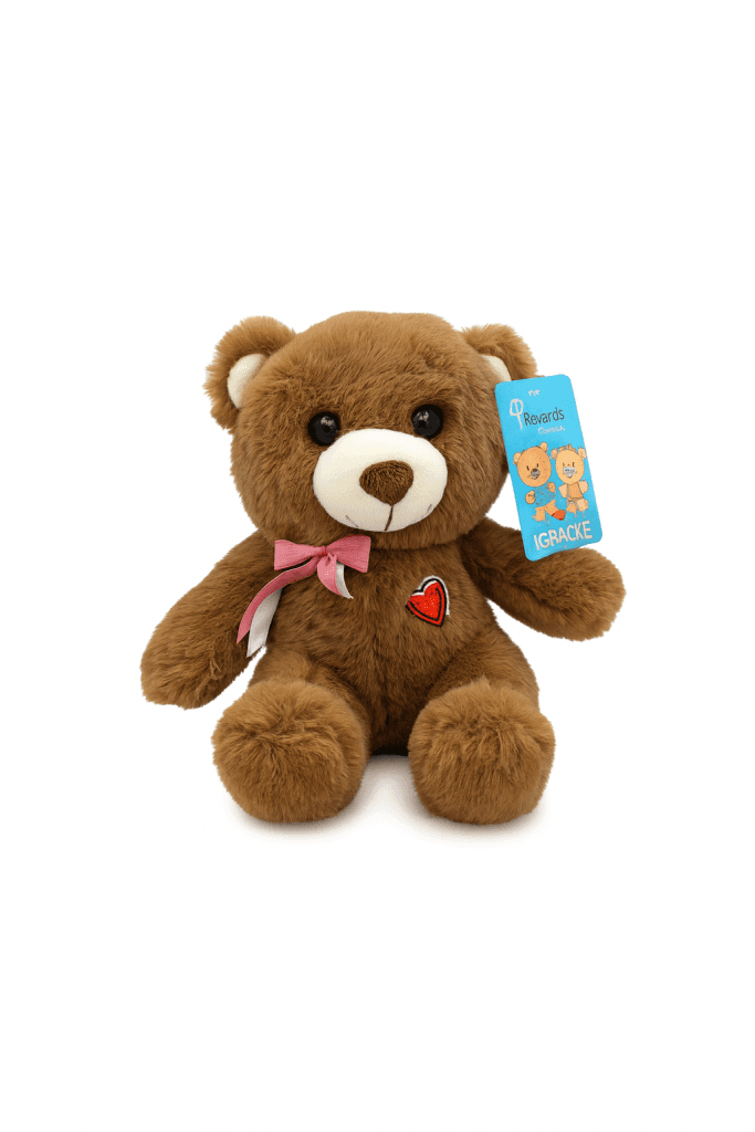 Plišana Igračka Medvjedić sa Srcem 35cm 16360, Braon