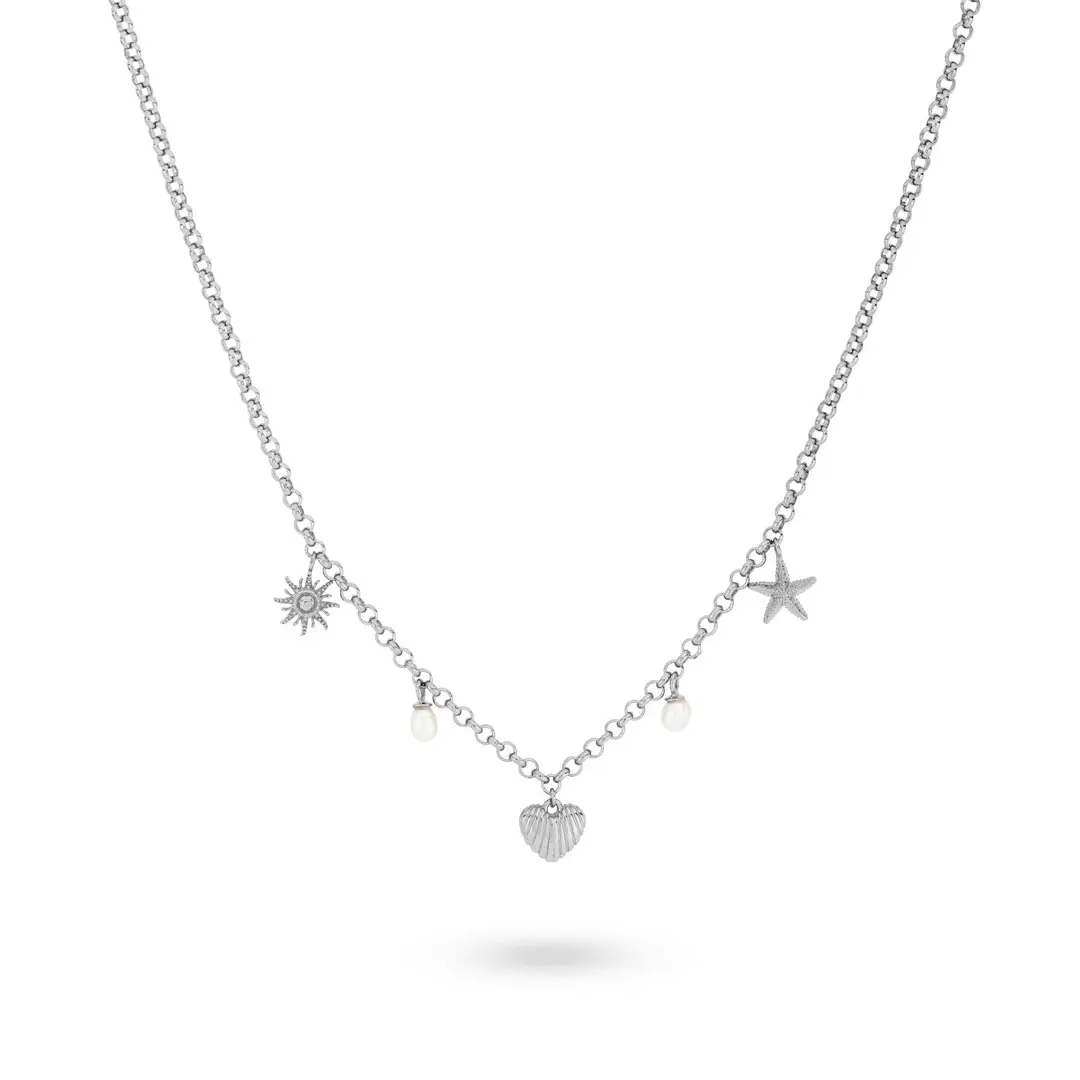 24Kae ženska srebrna ogrlica 32474S