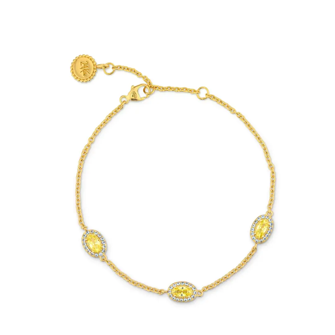 24Kae ženska srebrna narukvica 22472Y