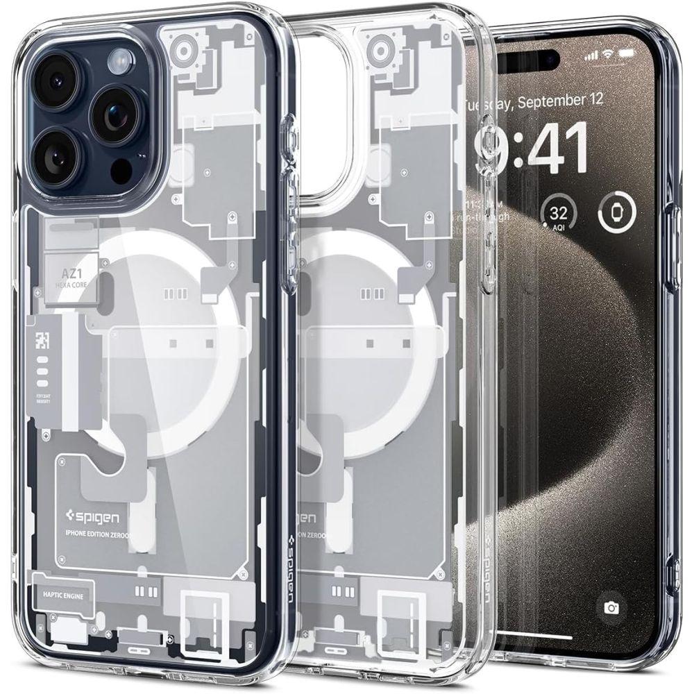 Spigen Magsafe maska za iPhone 15 Pro Ultra Hybrid, Providna