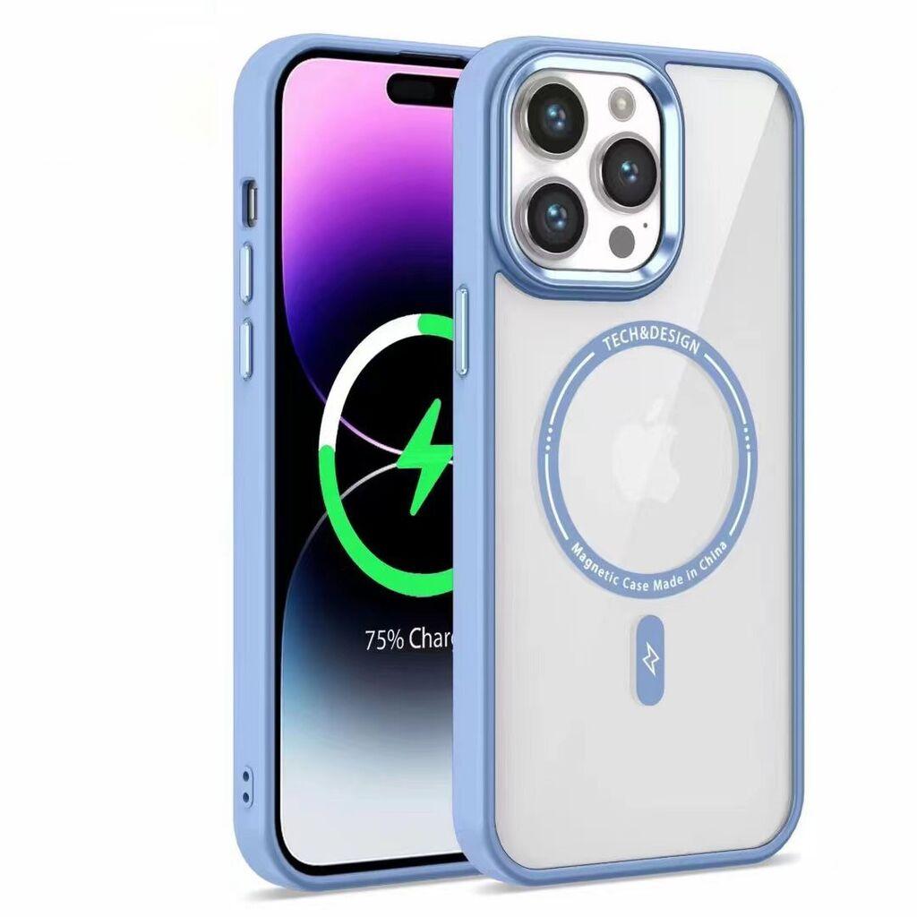 Electro Magsafe maska za iPhone 11, Plava