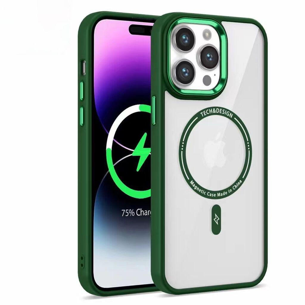 Electro Magsafe maska za iPhone 11, Zelena