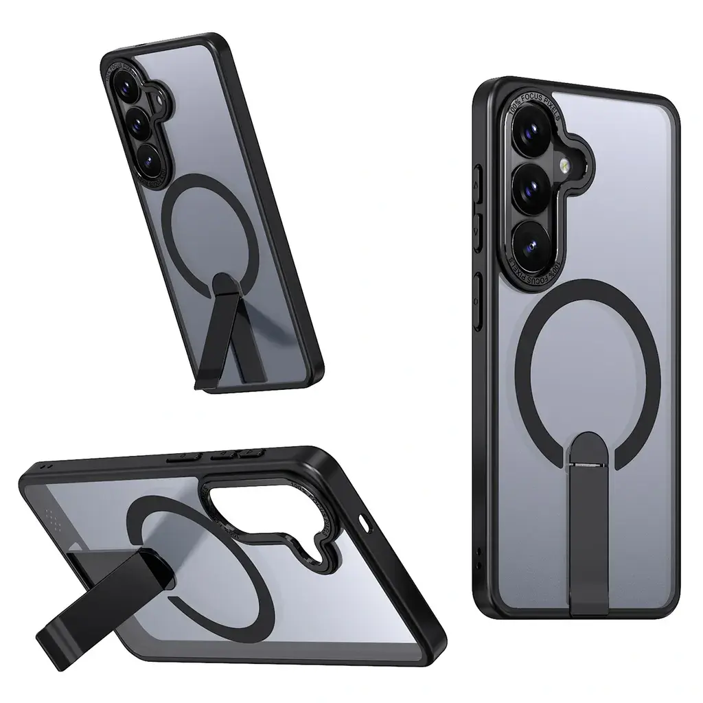 Hybrid Armor X Magsafe maska za Samsung Galaxy S26 sa stalkom, Crna
