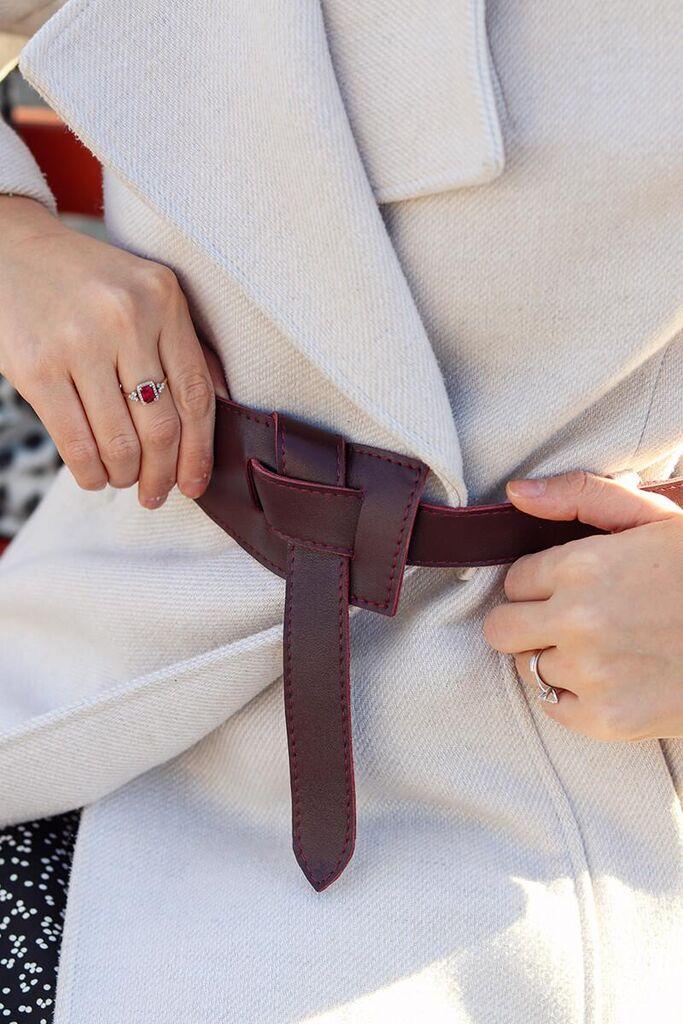 Moyo Ženski kožni kaiš Coco, Bordo