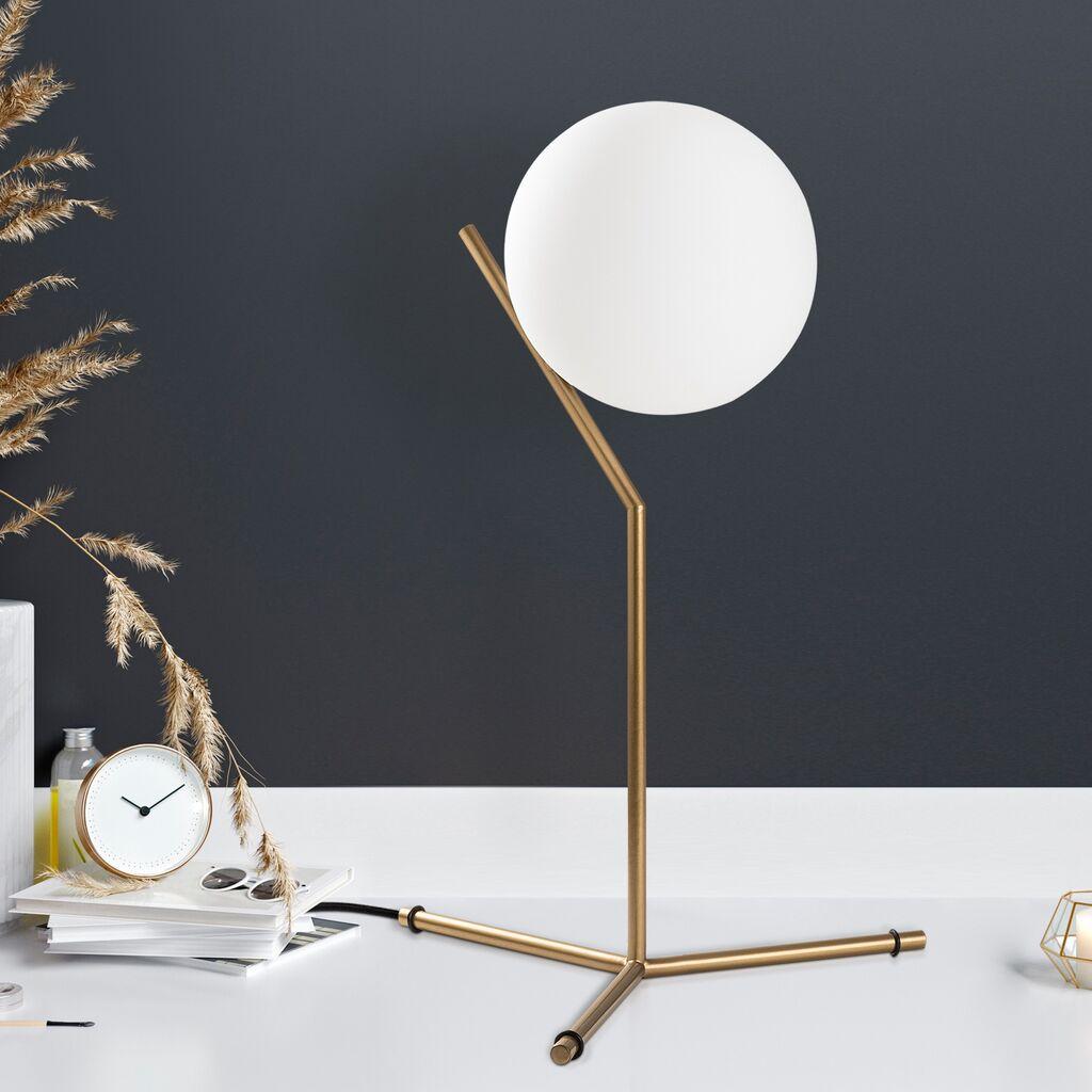 Opviq Stona lampa Luminar-14161, 35x30x52 cm, IP20, Zlatna boja