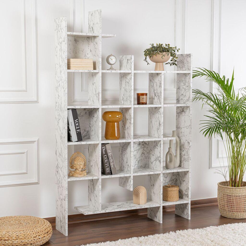 Hanah Home Bookshelf Manco, 122x188x25,5 cm, Bijela
