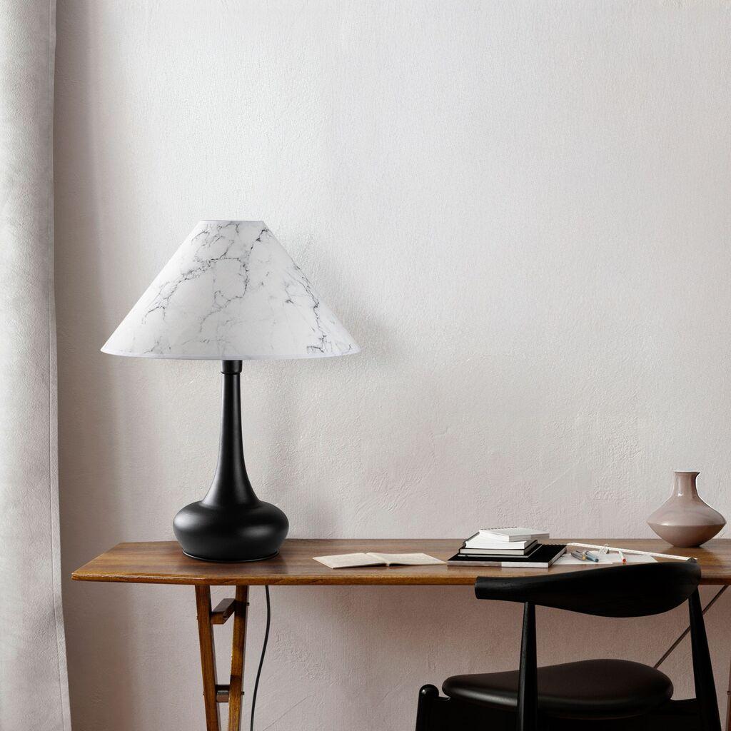 Opviq Stona lampa Luna-15253, 50x50x63 cm, IP20, Crno-bijela