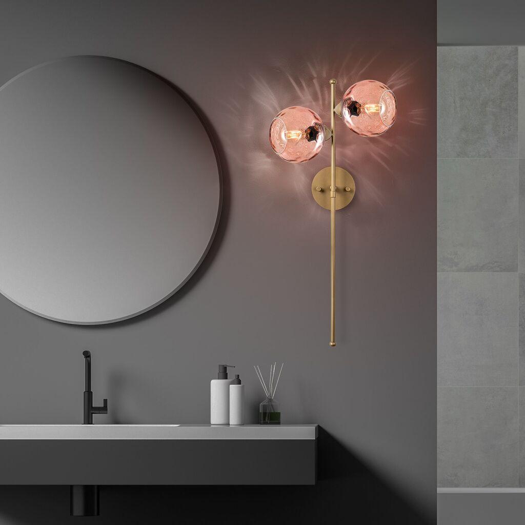 Opviq Zidna lampa Benek-15-14423, 35x25x72cm, IP20, Zlatne boje