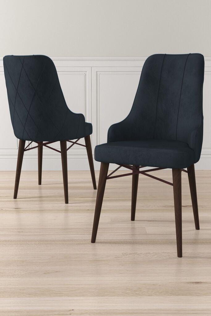 Hanah Home set stolica Neta, 46x95x42 cm, 4 dijela, antracit-smeđa