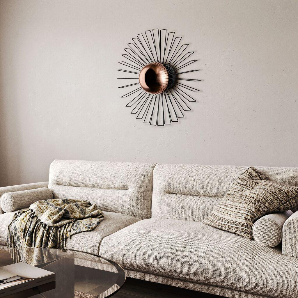 Opviq Zidna lampa Kaya-15235, 60x60x24cm, IP20, Zlatno-crna boja