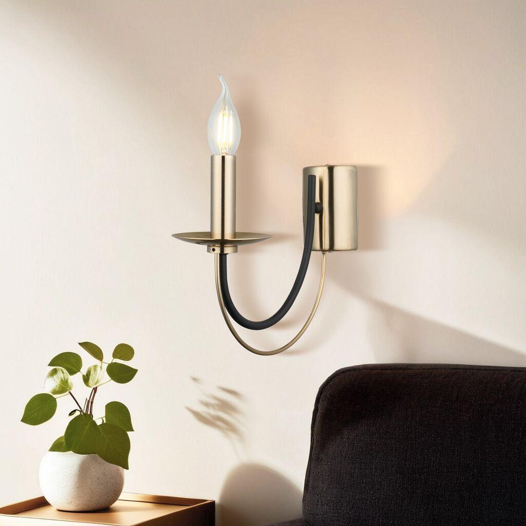 Opviq Zidna lampa Ferra-52-19, 10.5x7x3.5cm, 25cm, IP20, Zlatna boja