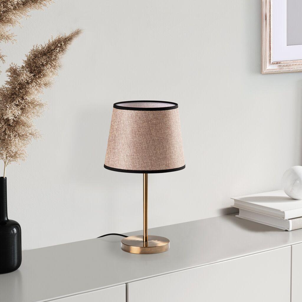 Opviq Stona lampa 5102, 21x21x39 cm, IP20, Zlatno-smeđa boja