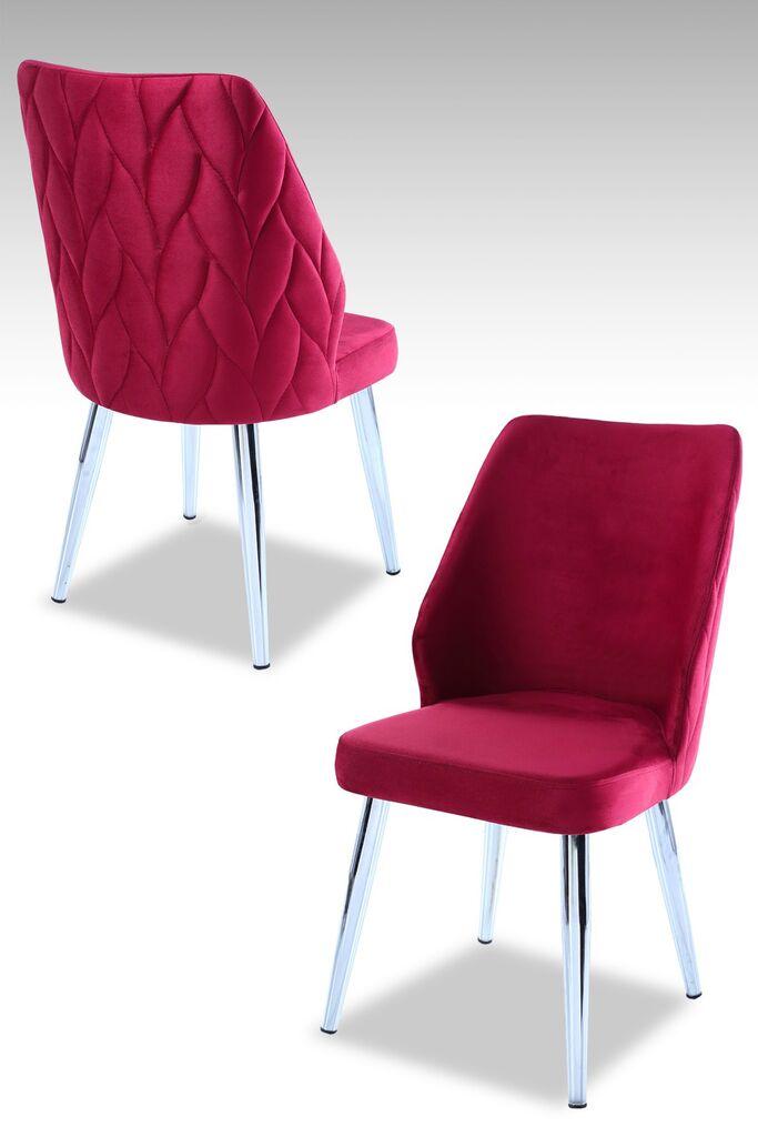 Hanah Home set fotelja Poufi, 48x90x43 cm, 2 dijela, Cyclama