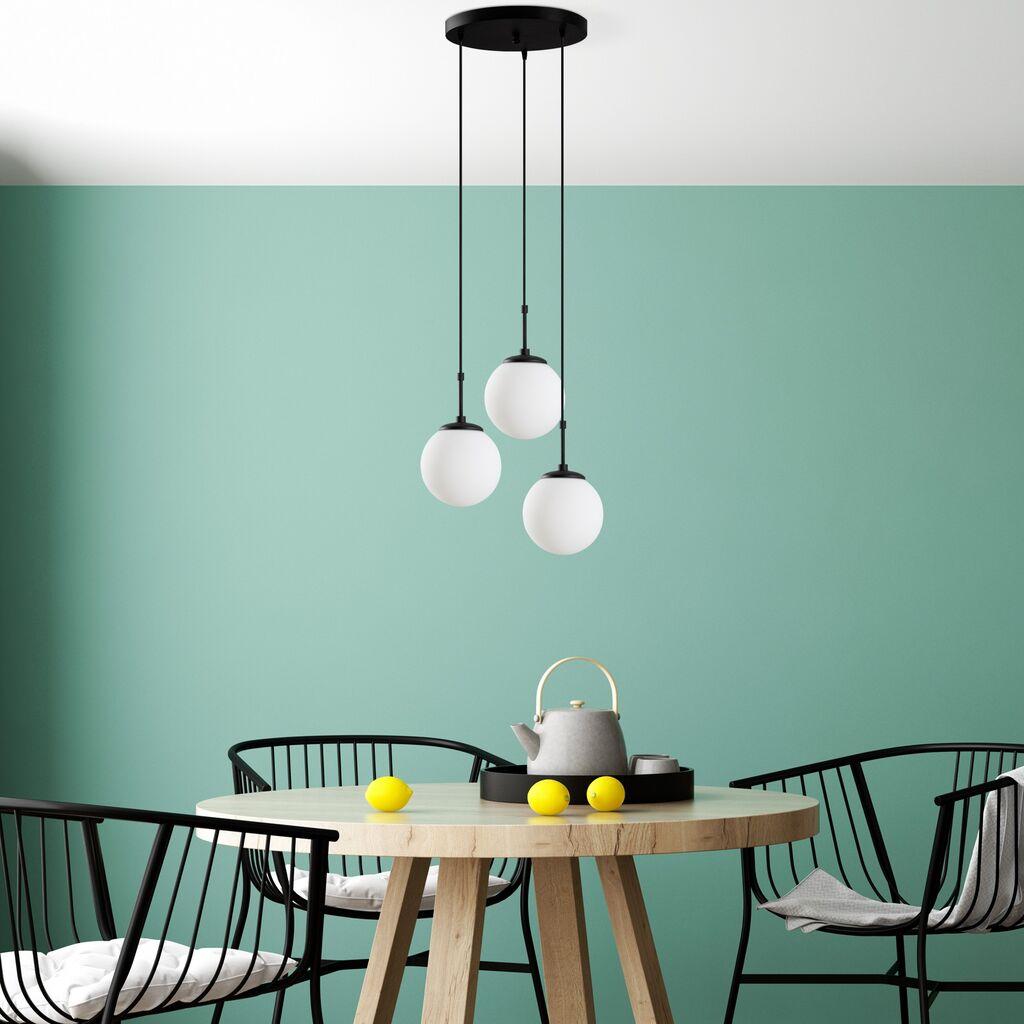 Opviq Luster Orbital-20-14046, 45x45x120cm, IP20, Bijelo-crna