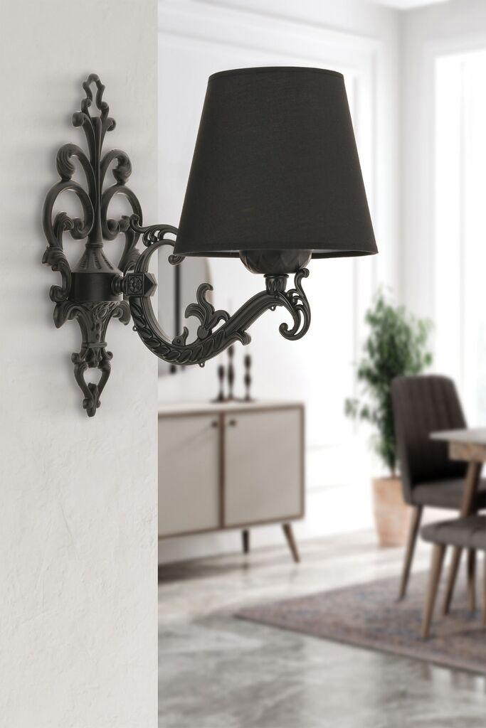 Opviq Claire zidna lampa, 15x10x13cm, IP20, crna