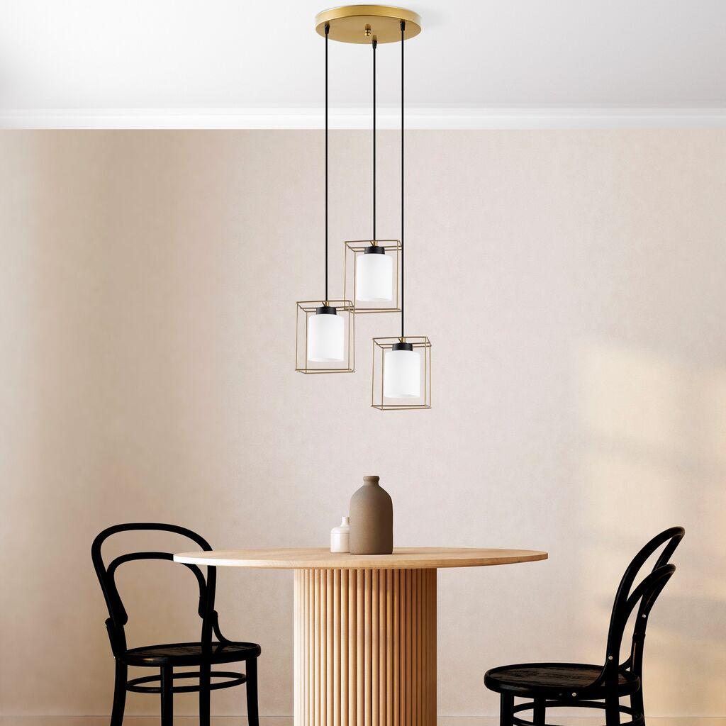 Opviq Luster Swank-702-7, 65x15x113cm, IP20, Bijelo-zlatna boja