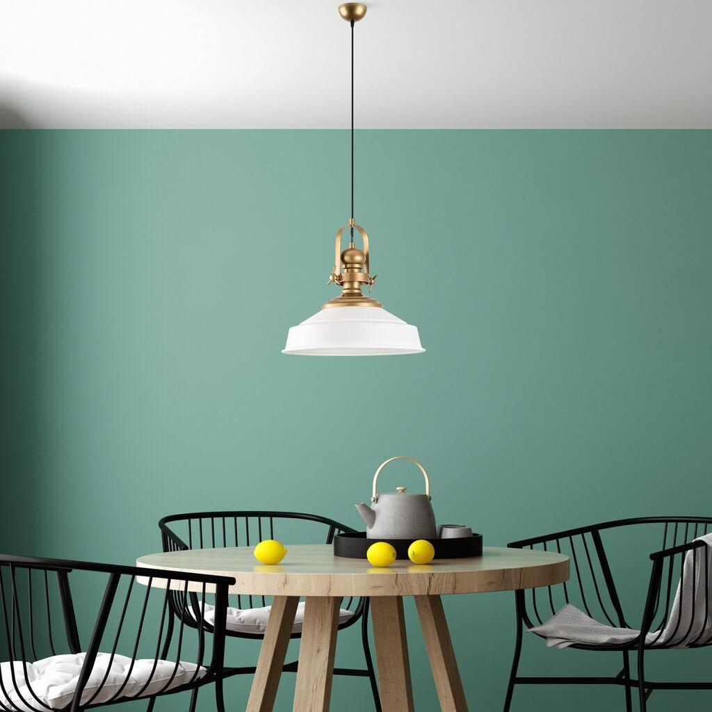 Opviq Luster Craft-13982, 41cm, IP20, Bijelo-zlatna boja