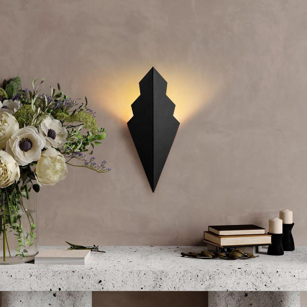 Opviq Zidna lampa Arrow-15172, 17x40x15cm, IP20, Crna