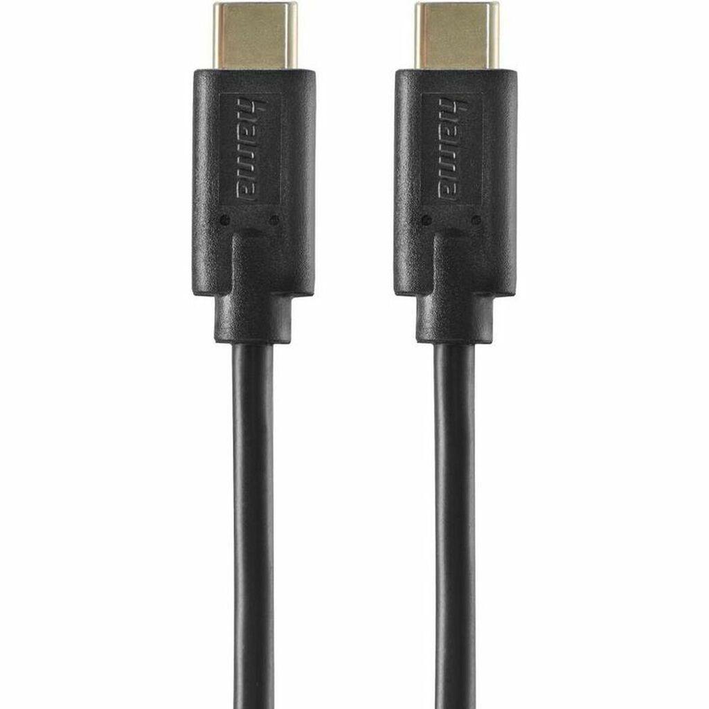Hama Kabl za punjenje USB-C-USB-C 1.5m crni