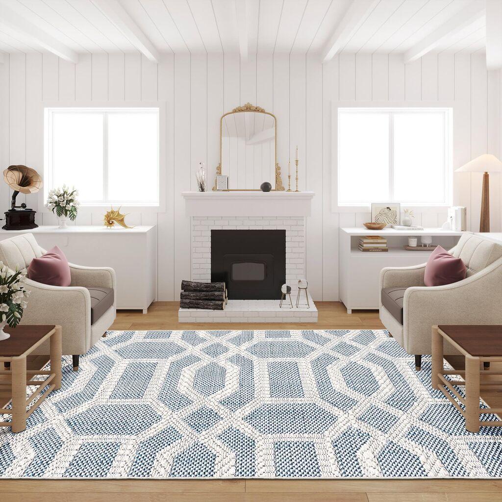 Conceptum Hypnose tepih Woopamuk389, 120x180cm, plava