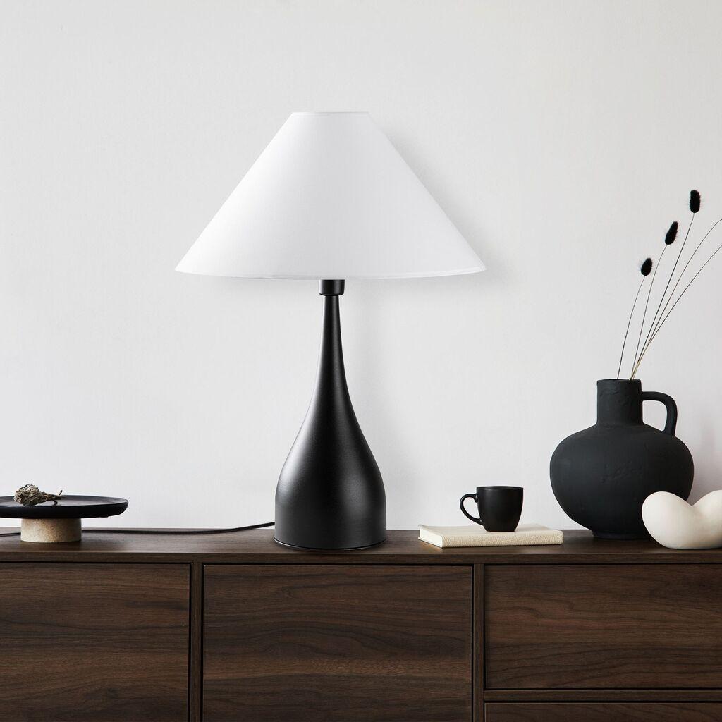 Opviq Stona lampa Luna-15269, 50x50x68 cm, IP20, Crno-bijela