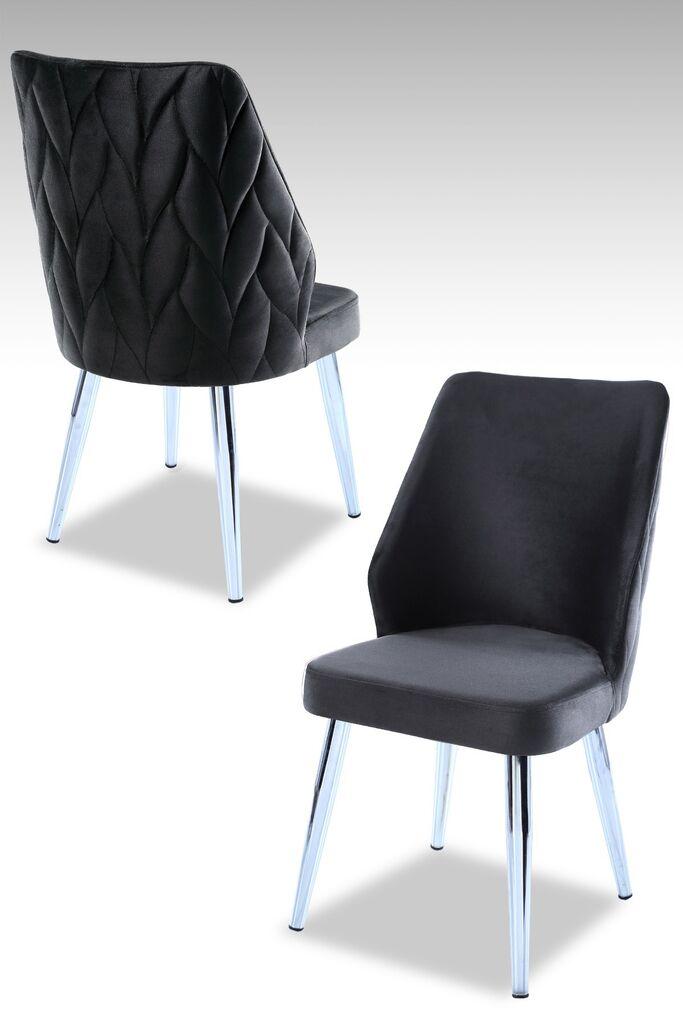 Hanah Home set puf fotelja, 48x90x43 cm, 2 dijela, antracit boja