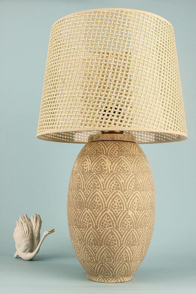 Opviq Stona lampa YL736, 28x22x50 cm, Bež