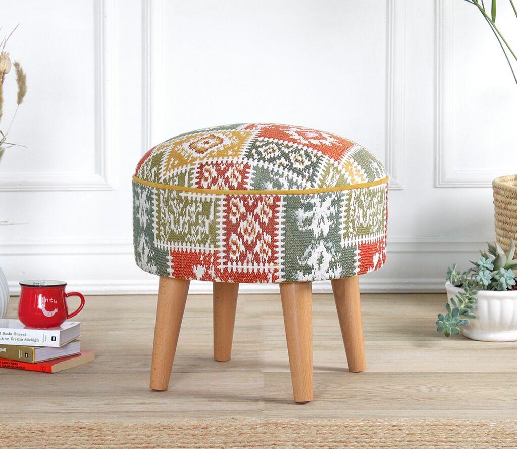 Atelier del Sofa Tabure Rugrev, 45x45x45cm, Šareno