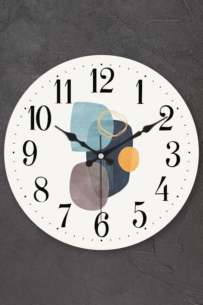 Zidni sat Wallity Myk1383-08, 36x36 cm, Bijeli