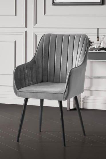 Hanah Home set stolica Novo, 46x89x44 cm, 2 dijela, Siva